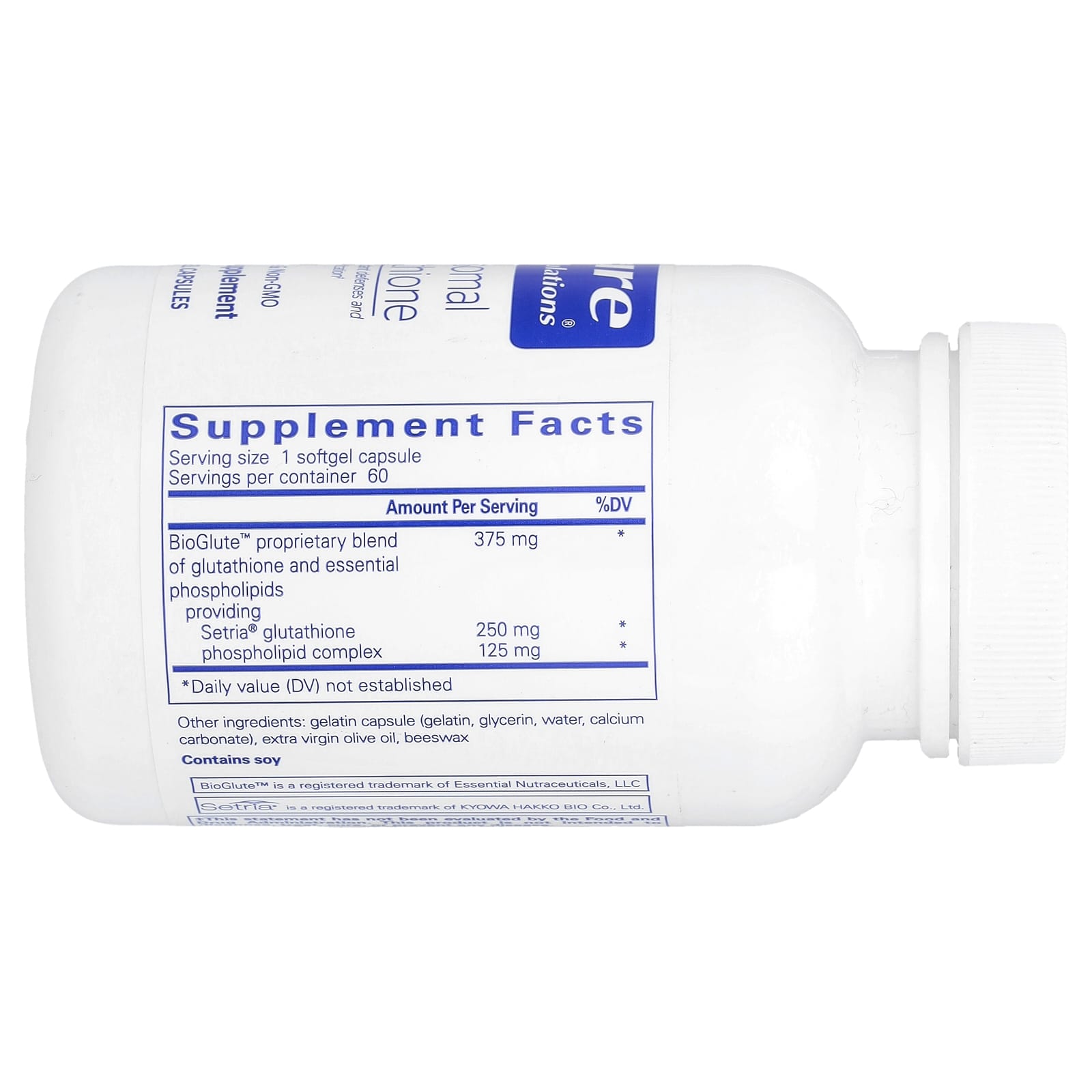 Pure Encapsulations, Liposomal Glutathione, 60 Softgel Capsules (375 mg per Softgel)
