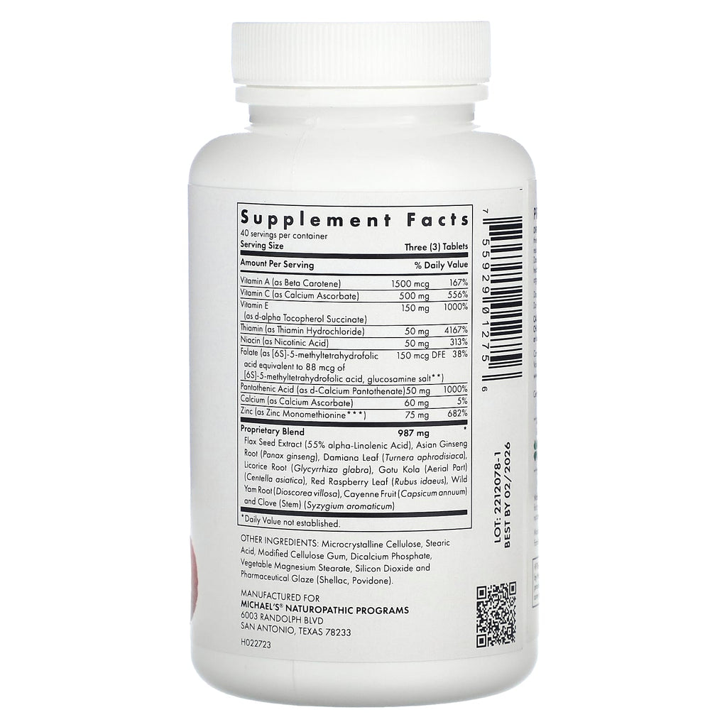 Michael's Health, Female Reproductive Factors, 120 Vegetarian Tablets