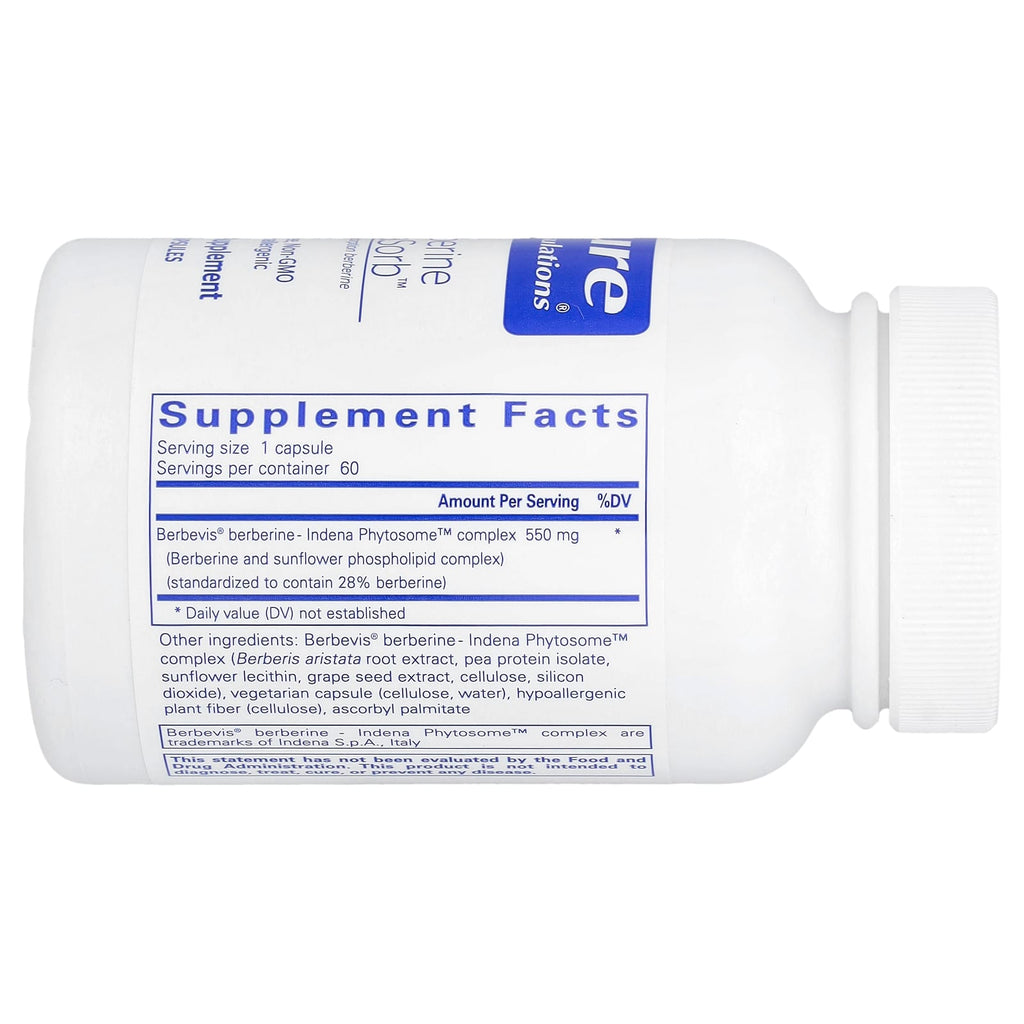 Pure Encapsulations, Berberine UltraSorb™, 550 mg, 60 Capsules
