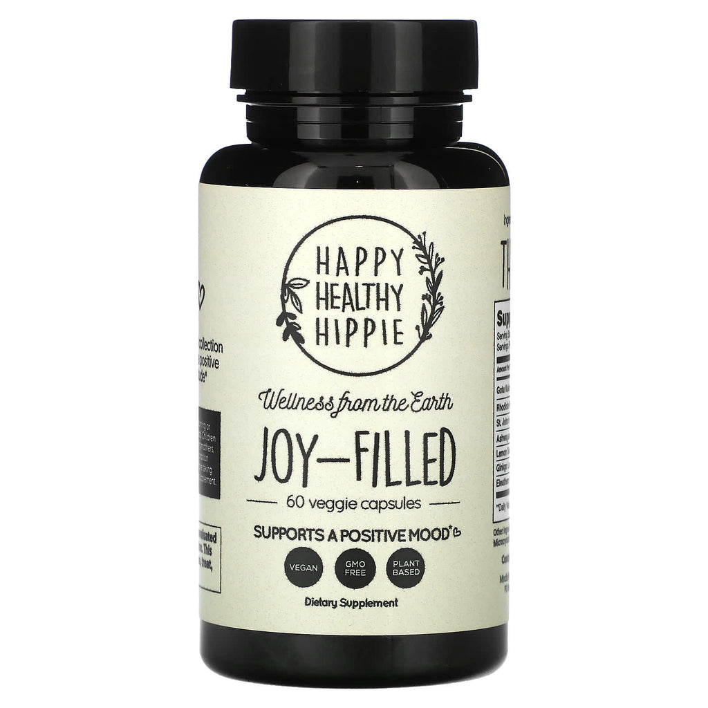 Happy Healthy Hippie, Joy-Filled, Supports a Positive Mood, 60 Veggie Capsules