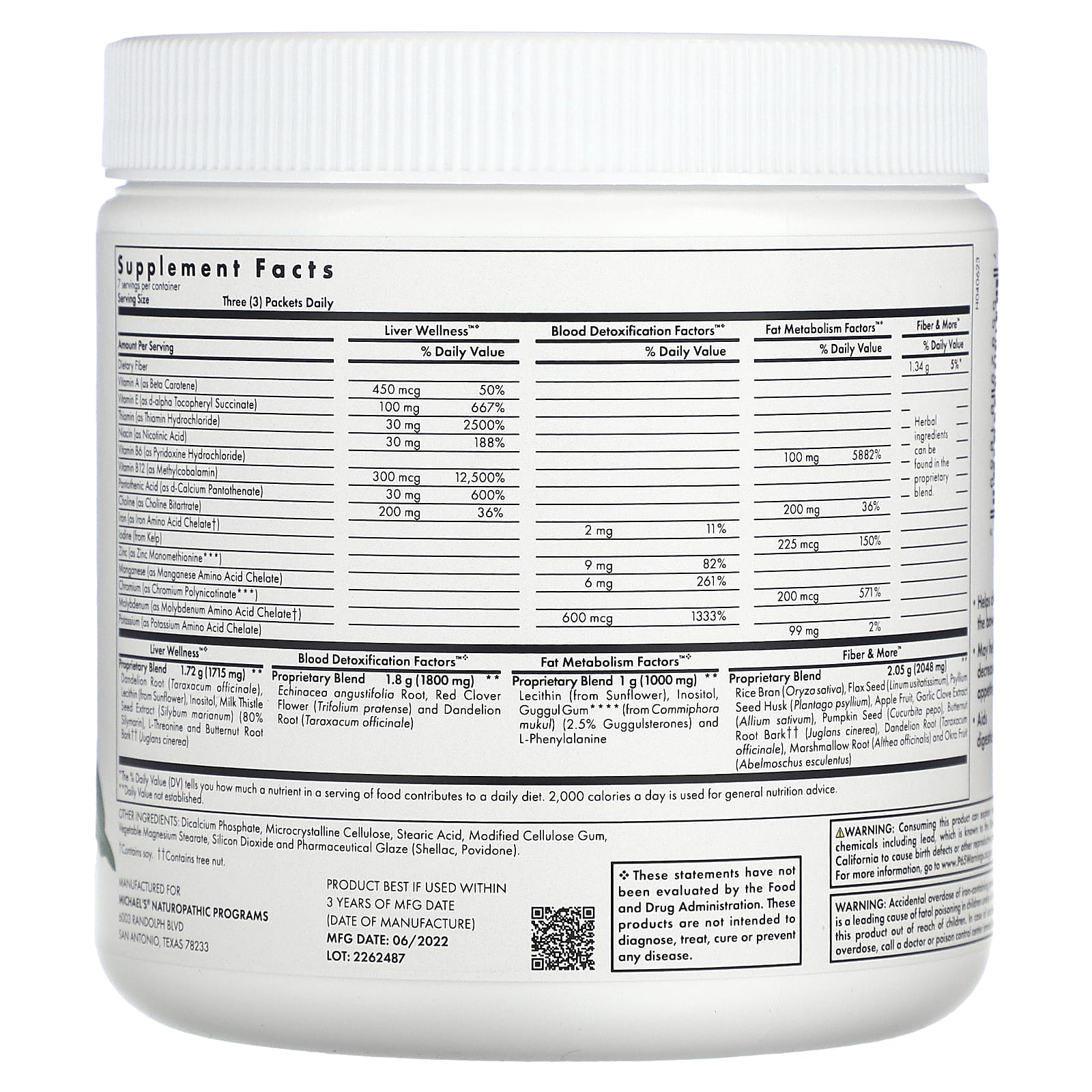 Michael's Health, 1 Week Flush, 84 Vegetarian Tablets