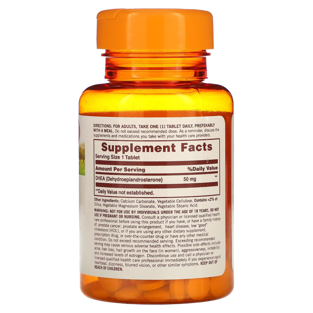 Sundown Naturals, DHEA, 50 mg, 60 Tablets 