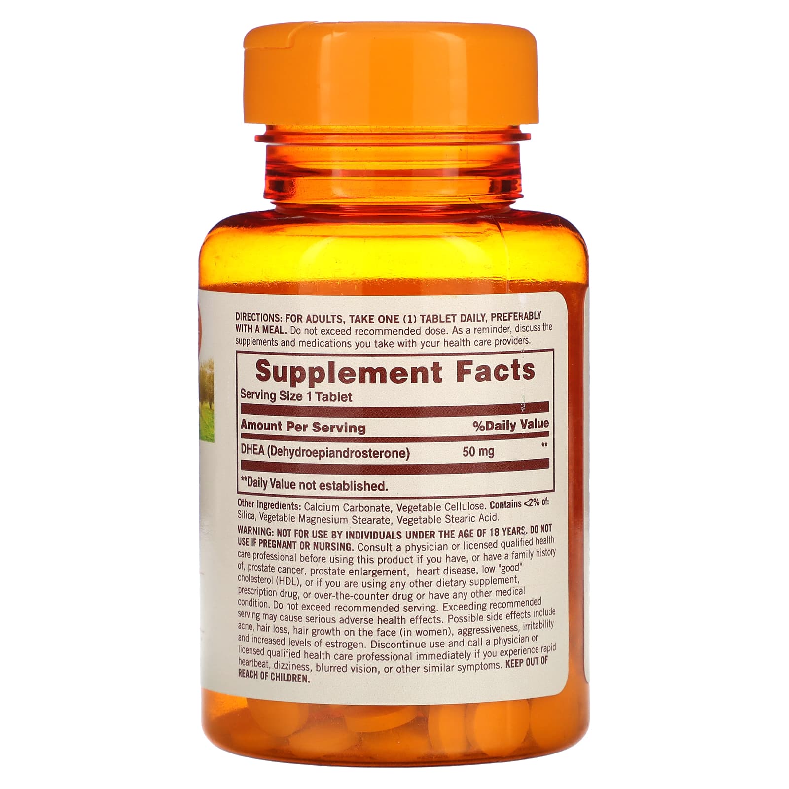 Sundown Naturals, DHEA, 50 mg, 60 Tablets 