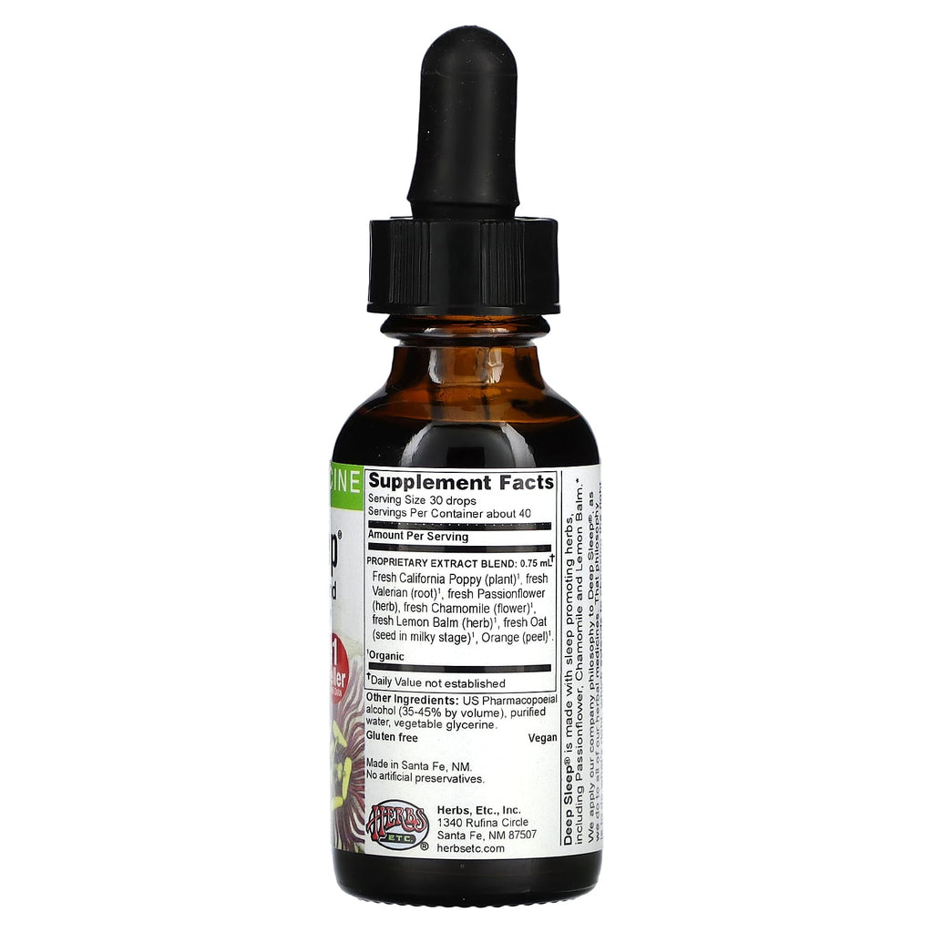 Herbs Etc., Deep Sleep, 1 fl oz (30 ml)
