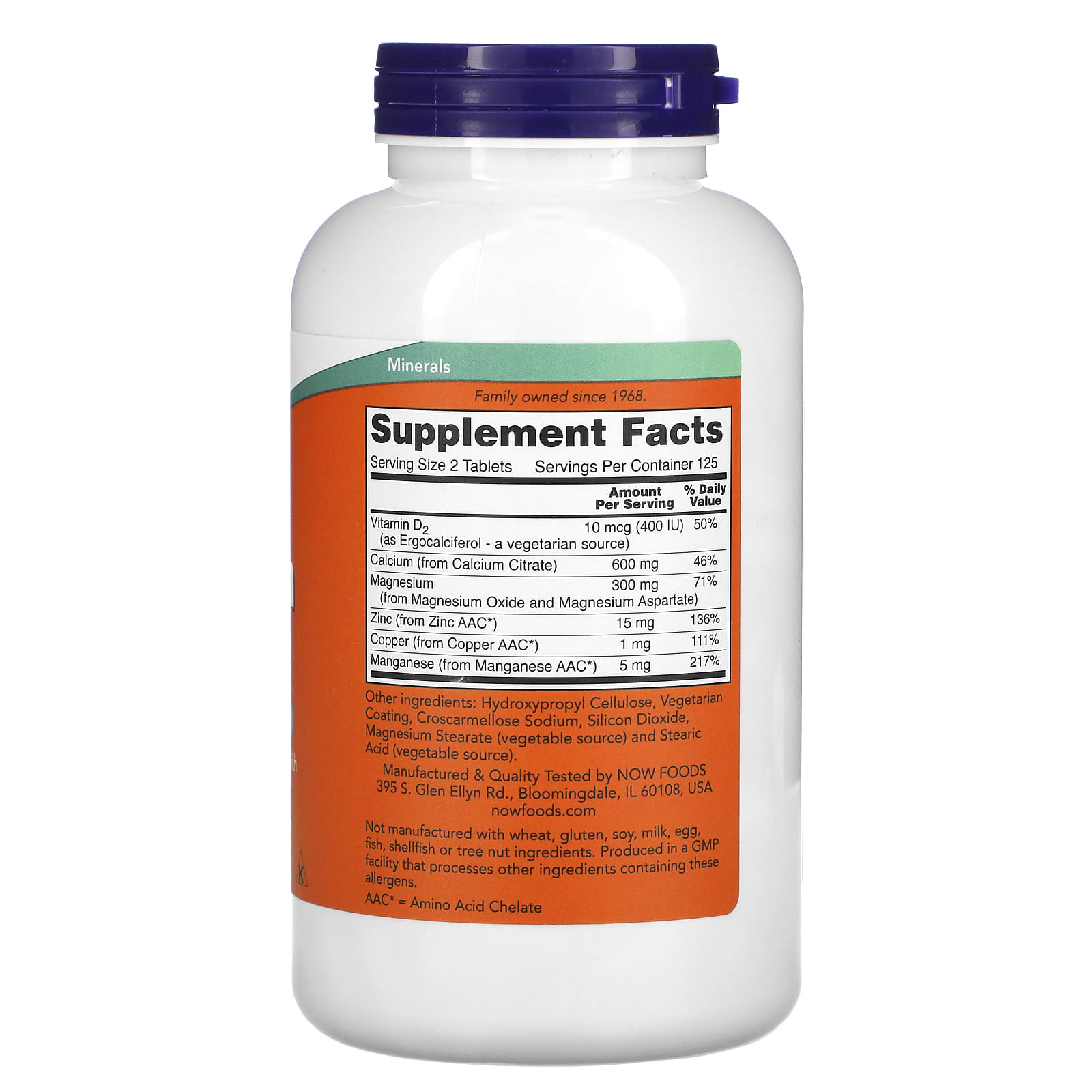 NOW Foods, Calcium Citrate, 250 Tablets