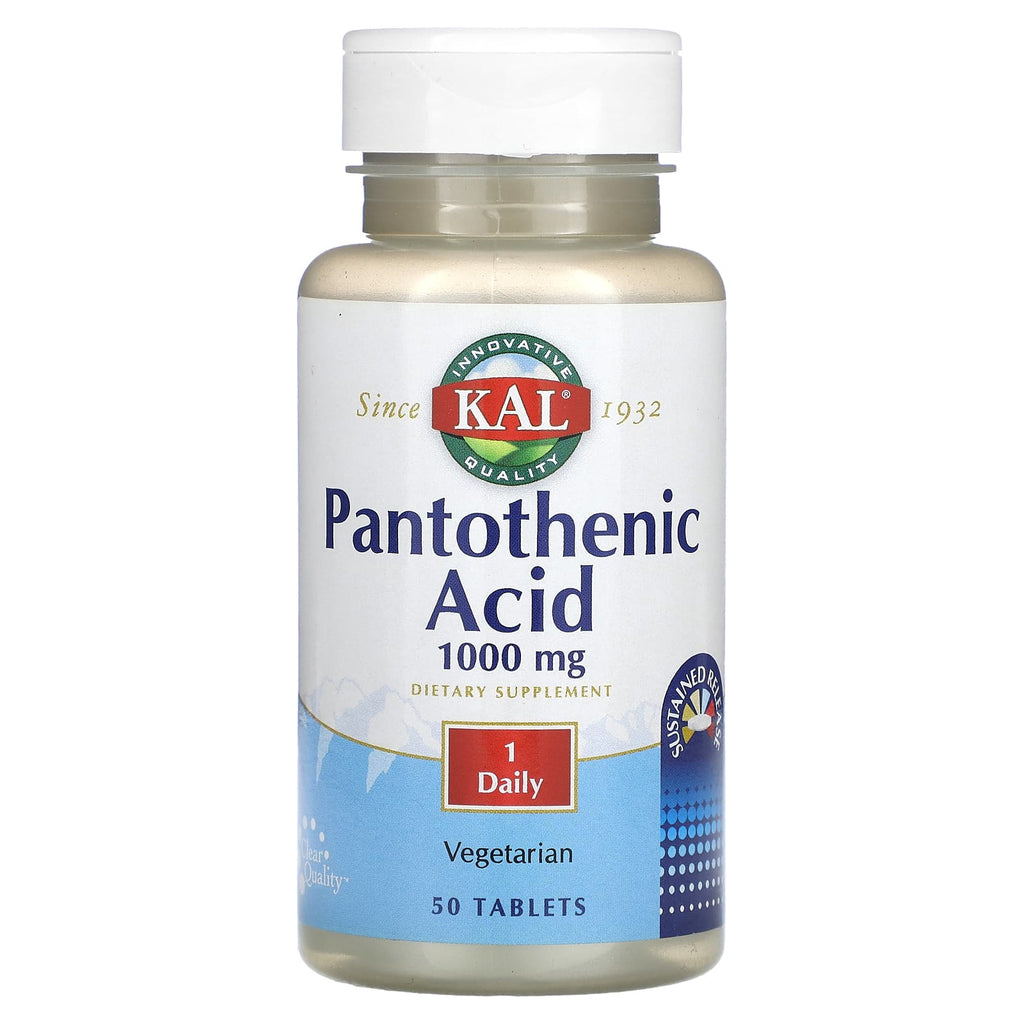 KAL, Pantothenic Acid, 50 Tablets