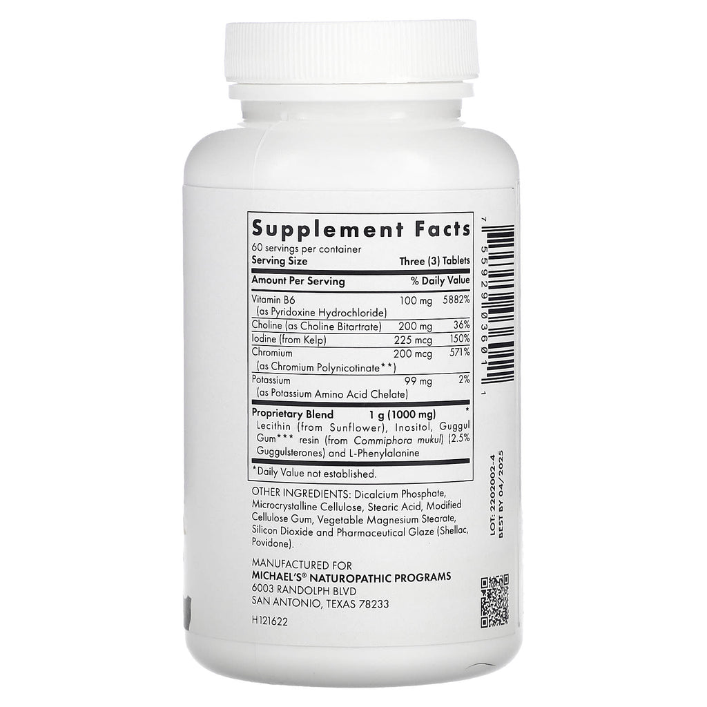 Michael's Health, Fat Metabolism Factors, 180 Vegetarian Tablets