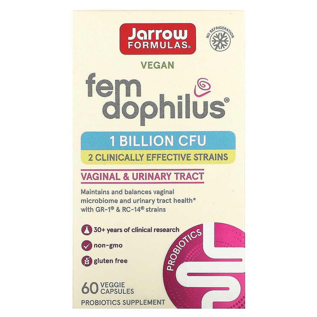 Jarrow Formulas, Vegan Fem Dophilus, 1 Billion CFU , 60 Veggie Capsules