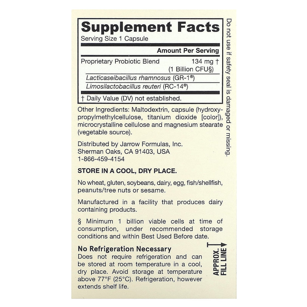 Jarrow Formulas, Vegan Fem Dophilus, 1 Billion CFU , 60 Veggie Capsules