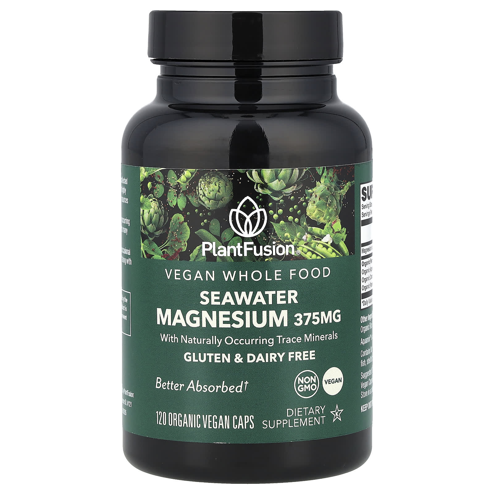 PlantFusion, Seawater Magnesium, 120 Organic Vegan Caps