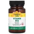 Country Life, Vitamin B12 with Folate, Cherry, 100 Lozenges