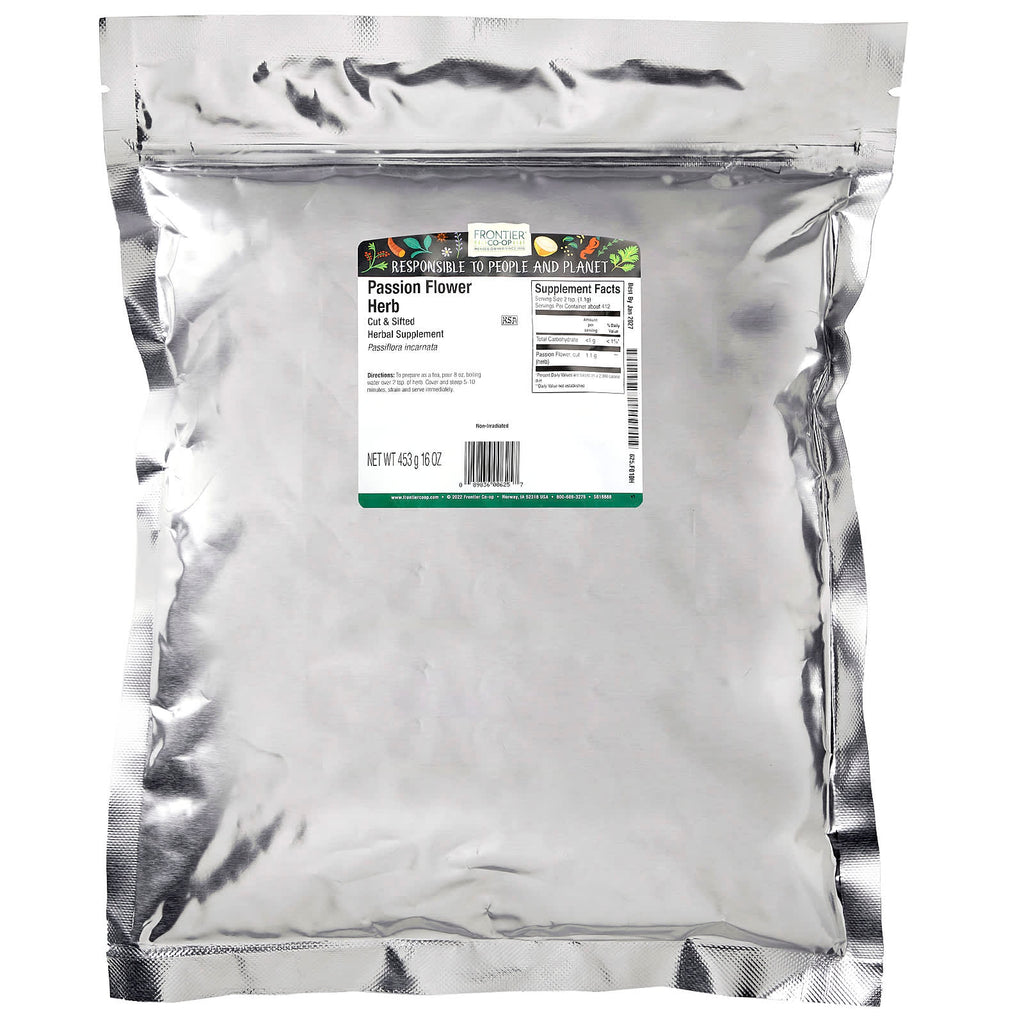 Frontier Co-op, Cut & Sifted Passion Flower Herb, 16 oz (453 g)