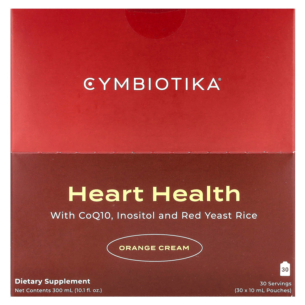 Cymbiotika, Heart Health, Orange Cream, 30 Pouches, 0.3 fl oz (10 ml) Each