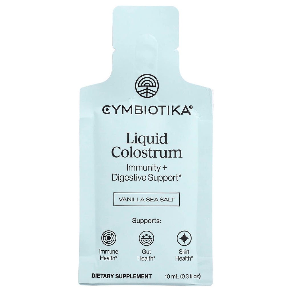 Cymbiotika, Liquid Colostrum, Vanilla Sea Salt, 26 Liquid Packets, 0.3 fl oz (10 ml) Each