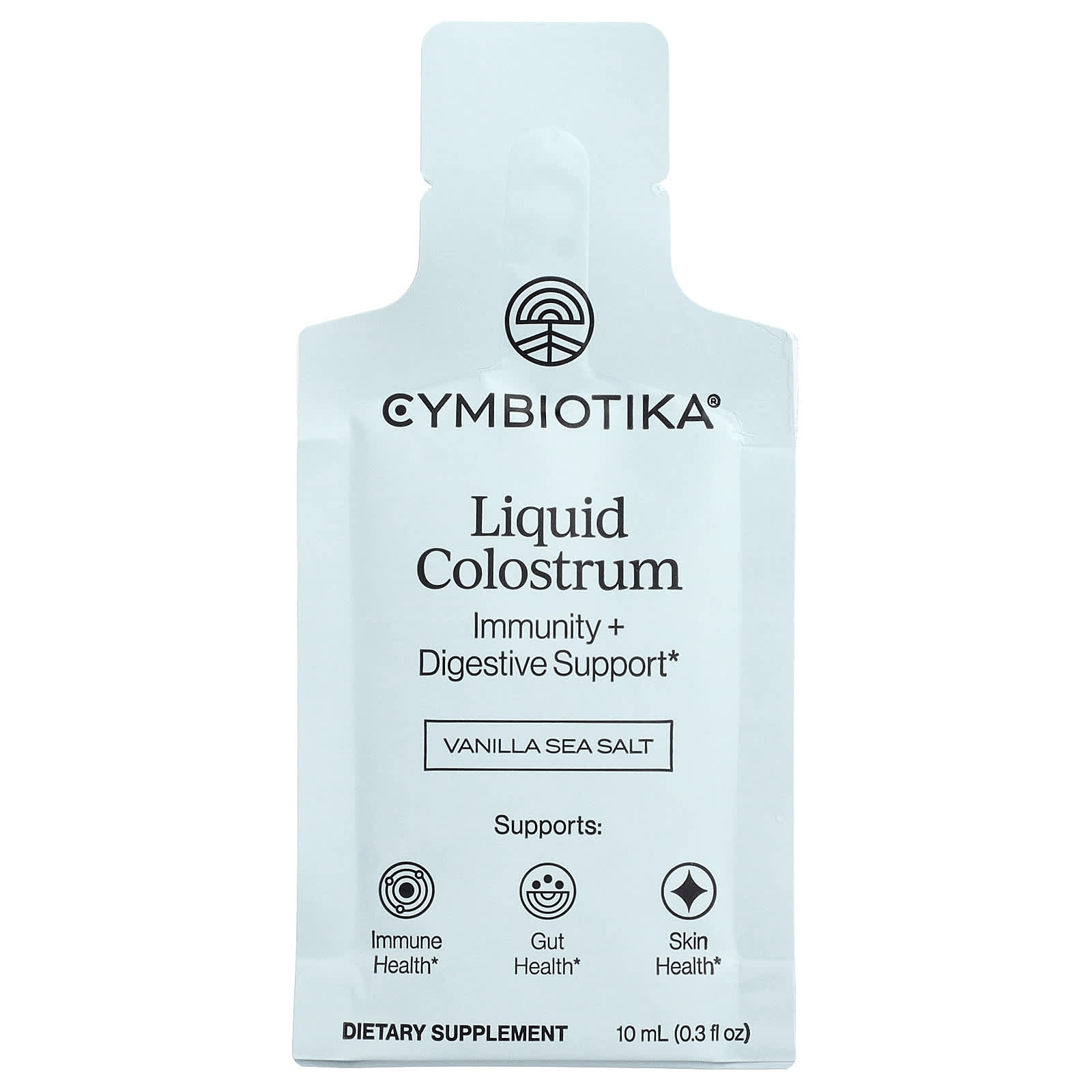 Cymbiotika, Liquid Colostrum, Vanilla Sea Salt, 26 Liquid Packets, 0.3 fl oz (10 ml) Each