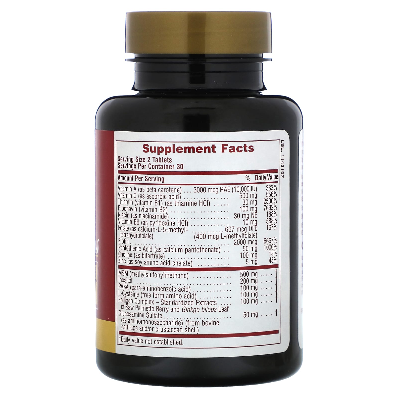 NaturesPlus, Ultra Hair Plus with MSM, For Men and Women, 60 Tablets