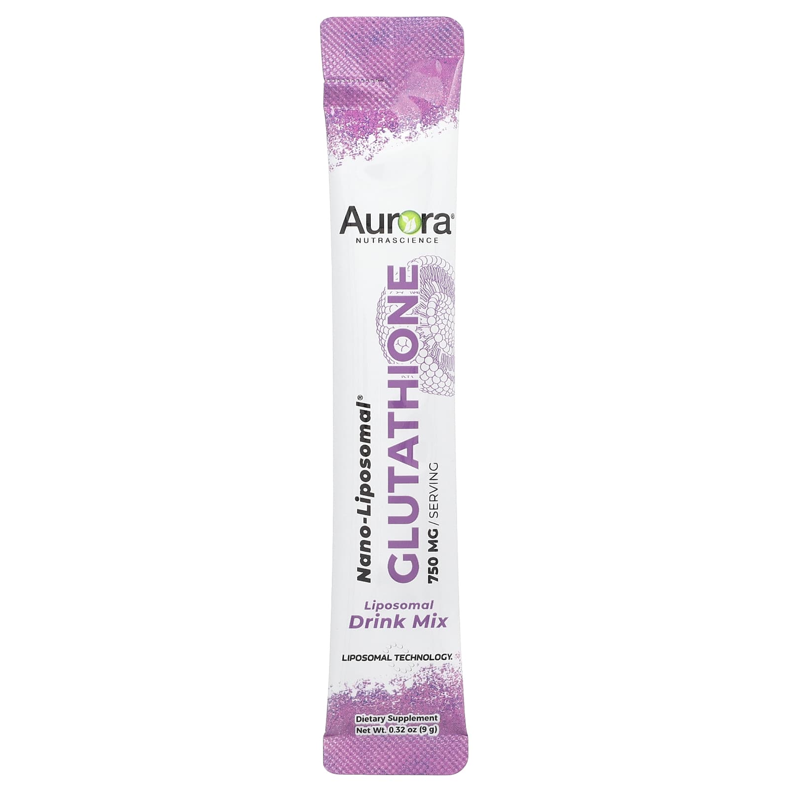 Aurora Nutrascience, Nano-Liposomal®, Glutathione, Liposomal Drink Mix, 30 Packets, 0.32 oz (9 g) Each