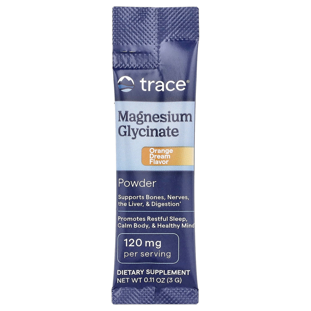 Trace, Magnesium Glycinate Powder, Orange Dream, 30 Packets, 0.11 oz (3 g) Each