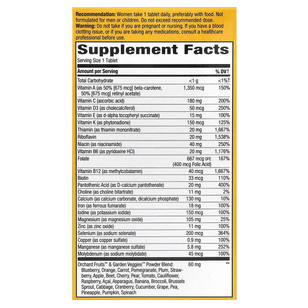 Nature's Way, Alive!, Women's Ultra Multivitamin, 60 Tablets