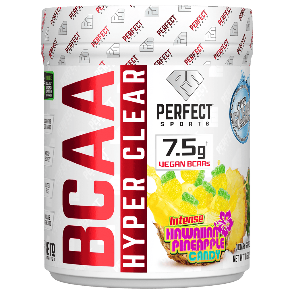 PERFECT Sports, BCAA Hyper Clear, Intense Hawaiian Pineapple Candy, 10.5 oz (297 g)