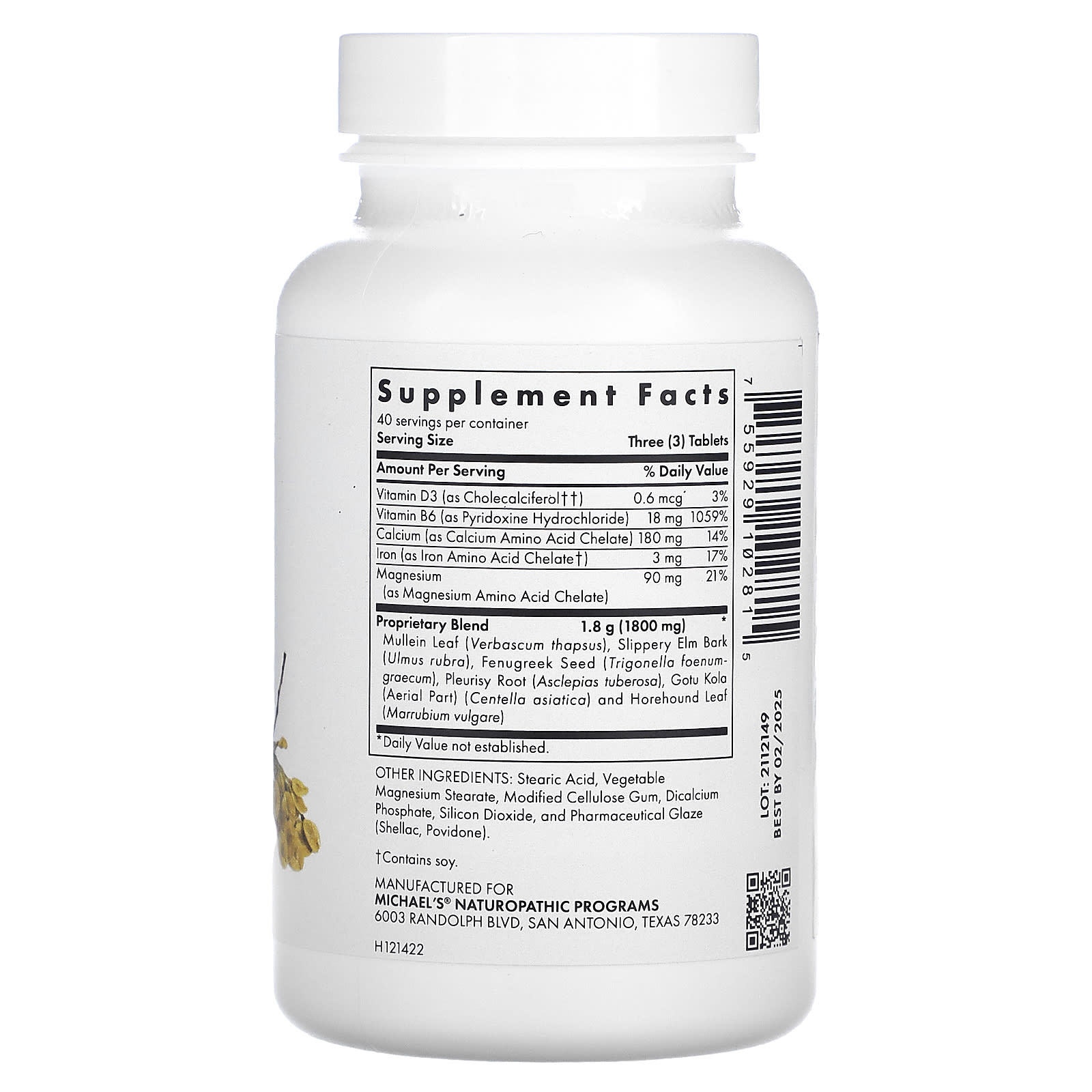 Michael's Health, Lung Factors, 120 Vegetarian Tablets