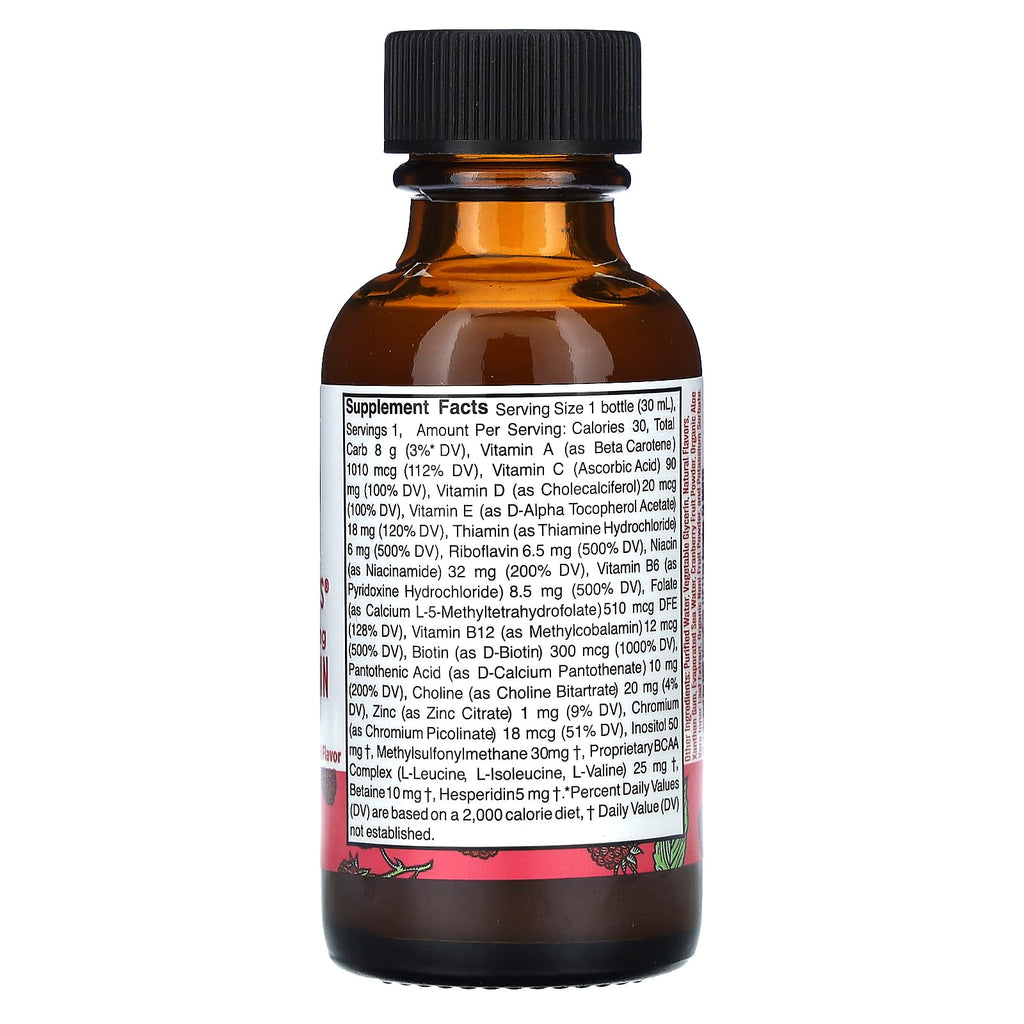 MaryRuth's, Liquid Morning Multivitamin Travel Pack, Raspberry, 16 Bottles, 1 fl oz (30 ml) Each