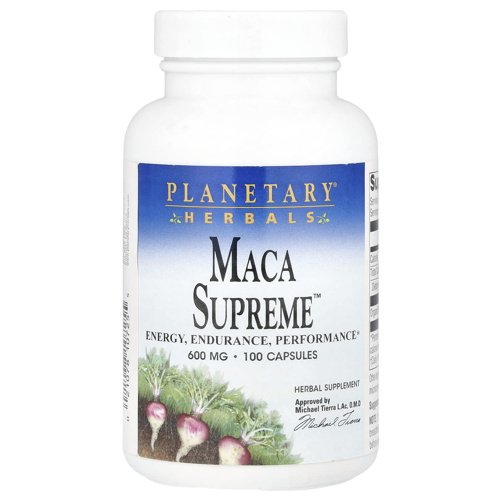 Planetary Herbals, Maca Supreme™, 600 mg , 100 Capsules
