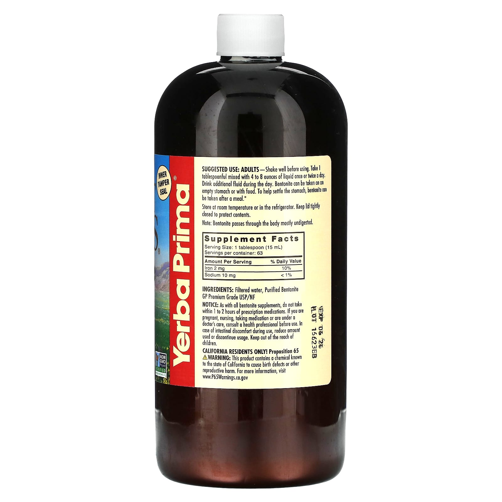 Yerba Prima, Great Plains Bentonite Detox, 32 fl oz (946 ml)