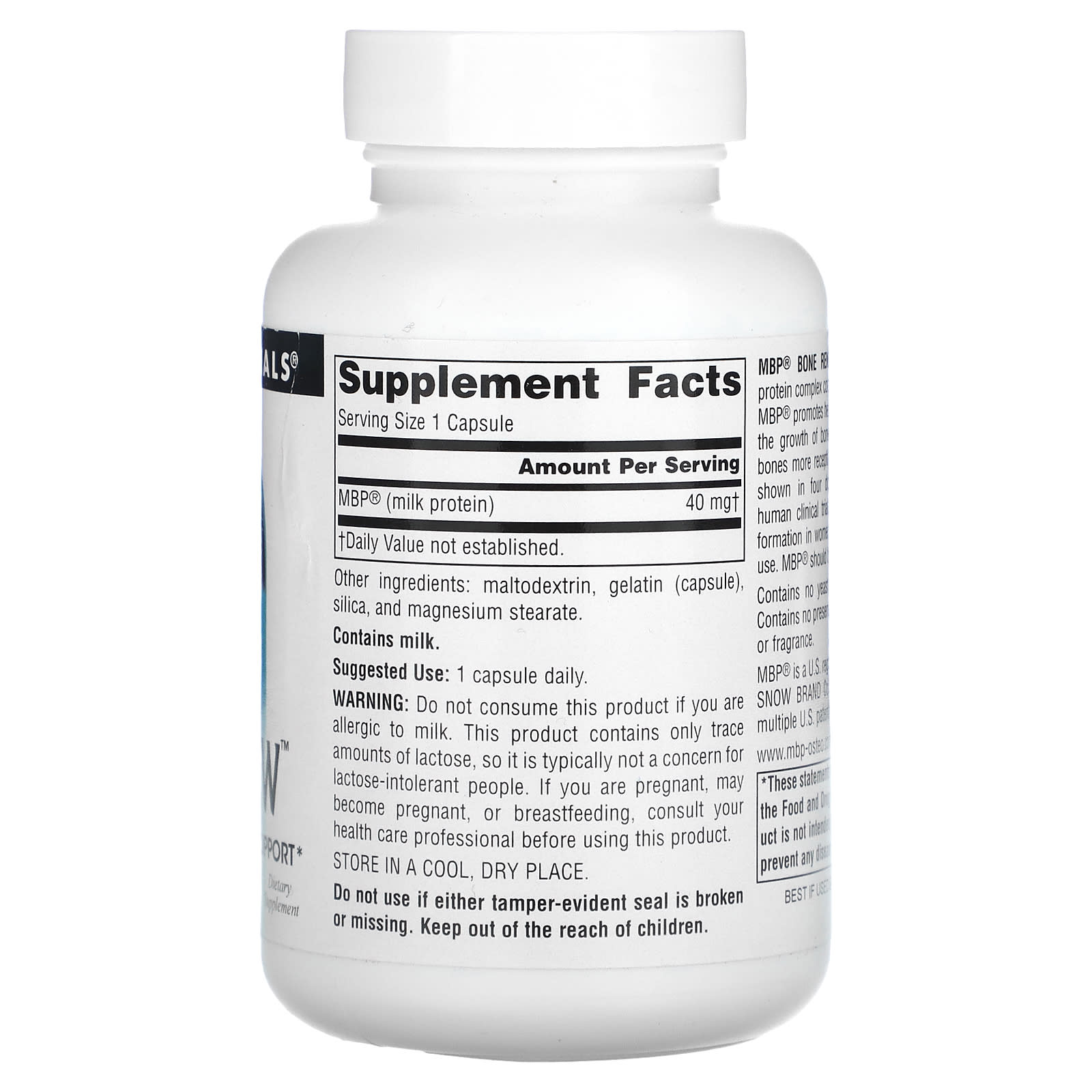 Source Naturals, MBP, Bone Renew, 40 mg, 120 Capsules