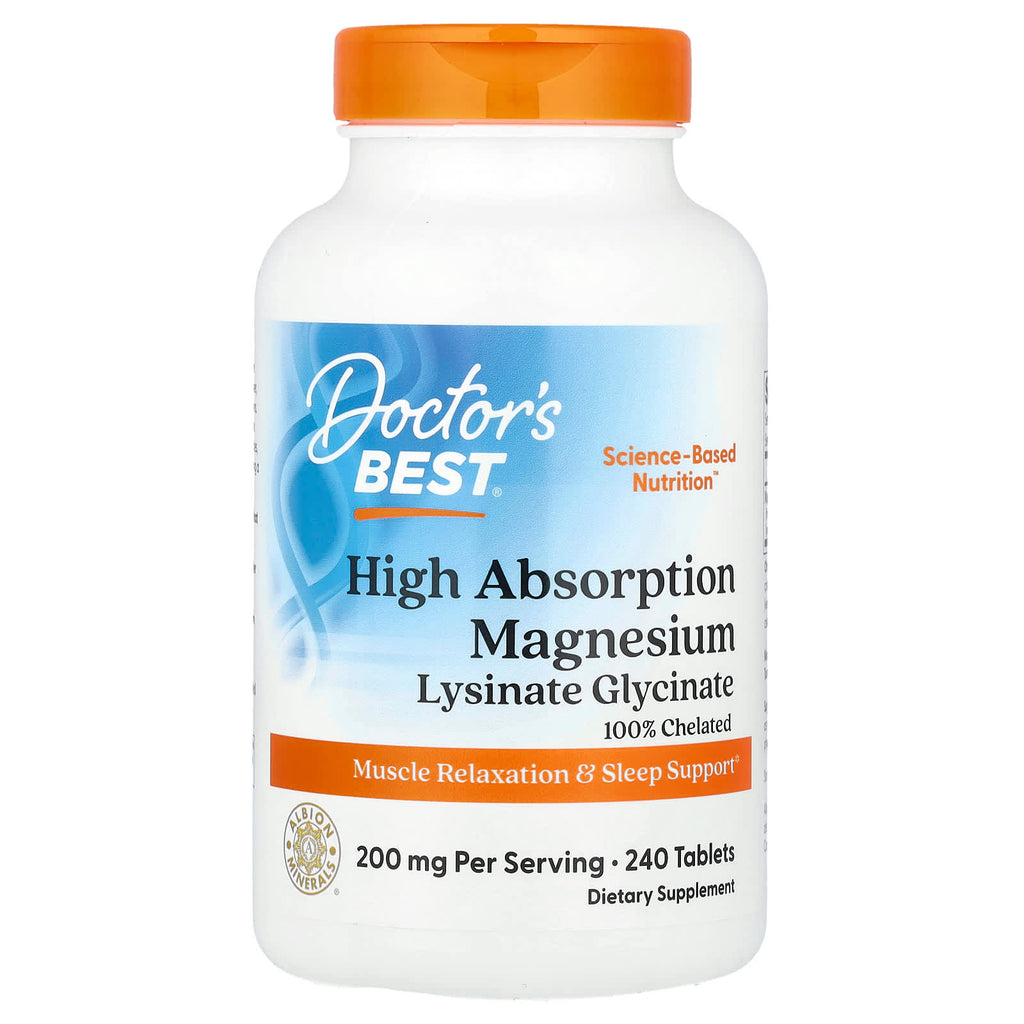 Doctor's Best, High Absorption Magnesium, 240 Tablets (100 mg Per Tablet)