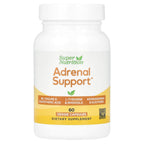 Super Nutrition, Adrenal Support with L-Tyrosine, Rhodiola Extract, Ashwagandha Extract, and Eleuthero Extract, 60 Veggie Capsules