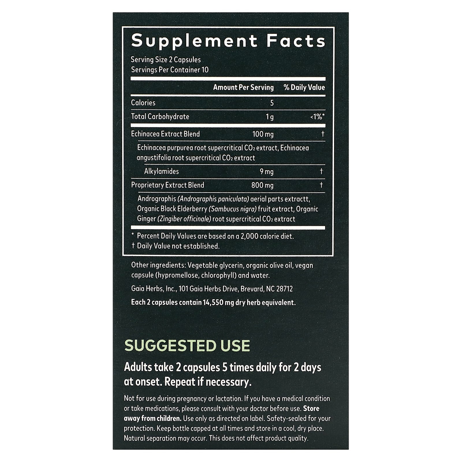 Gaia Herbs, Quick Defense, 20 Vegan Liquid Phyto-Caps
