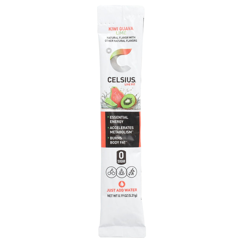 Celsius, Live Fit, Kiwi Guava Lime, 14 On-The-Go Packets, 0.19 oz (5.31 g) Each