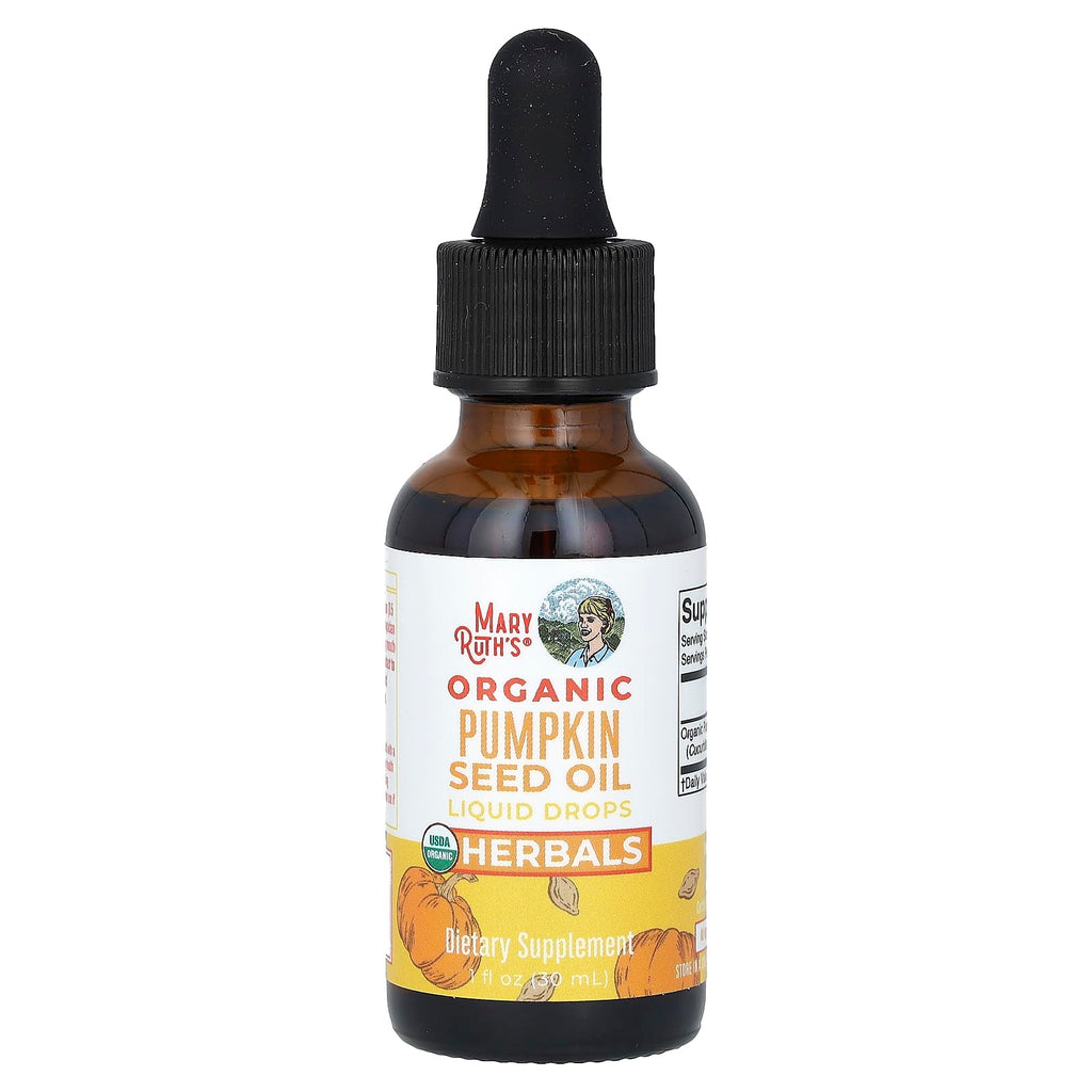 MaryRuth's, Organic Pumpkin Seed Oil Liquid Drops, Alcohol Free, 459 mg, 1 fl oz (30 ml)