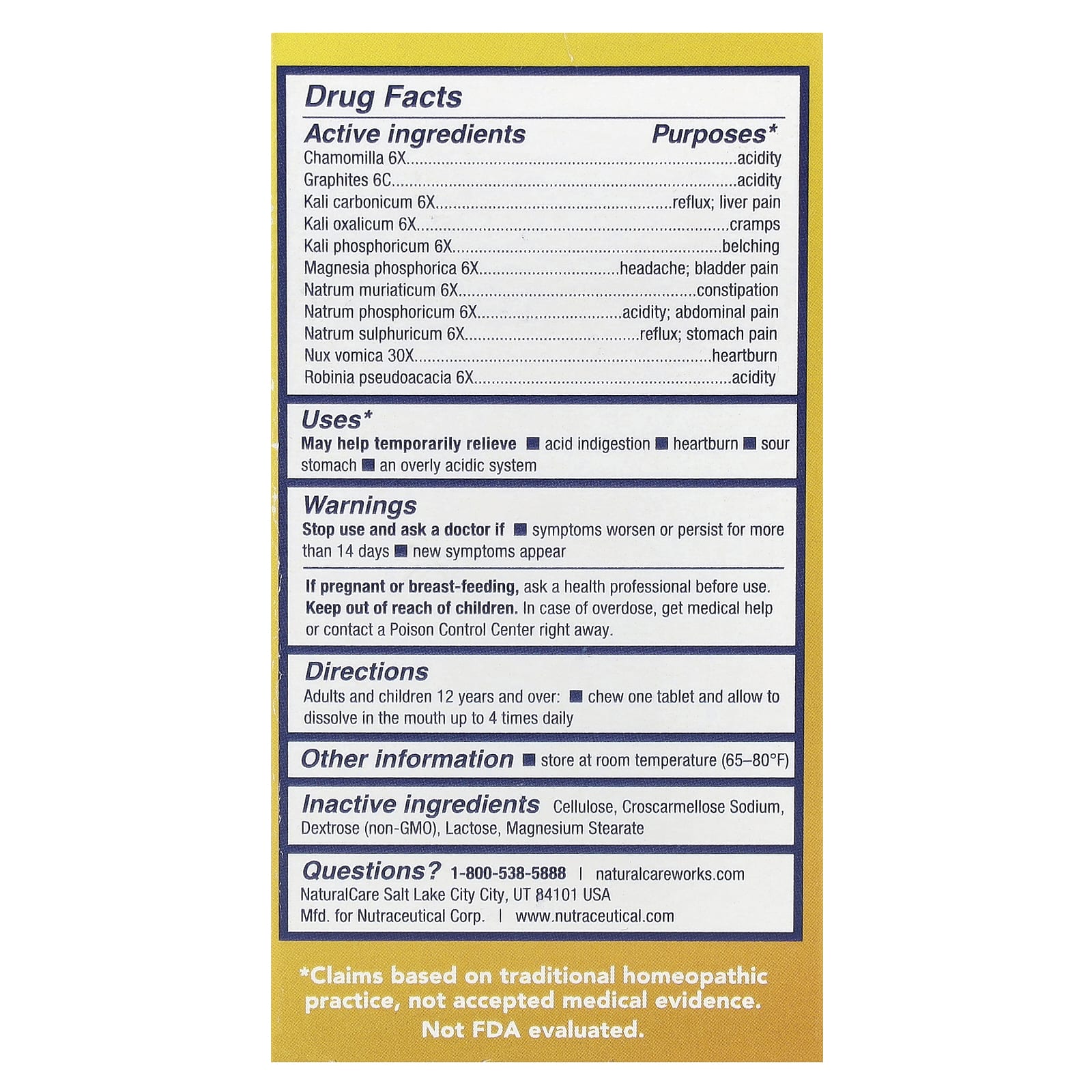 NaturalCare, Buffer pH, 60 Tablets 