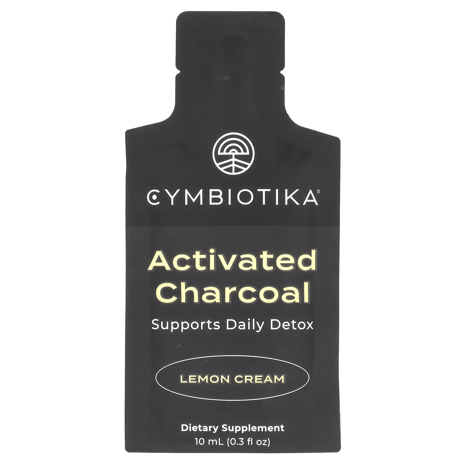 Cymbiotika, Activated Charcoal, Lemon Cream, 26 Pouches, 0.3 fl oz (10 ml) Each