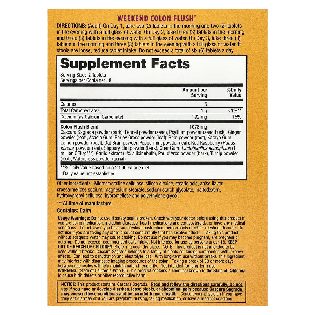 Nature's Secret, Weekend Colon Flush®, 16 Tablets