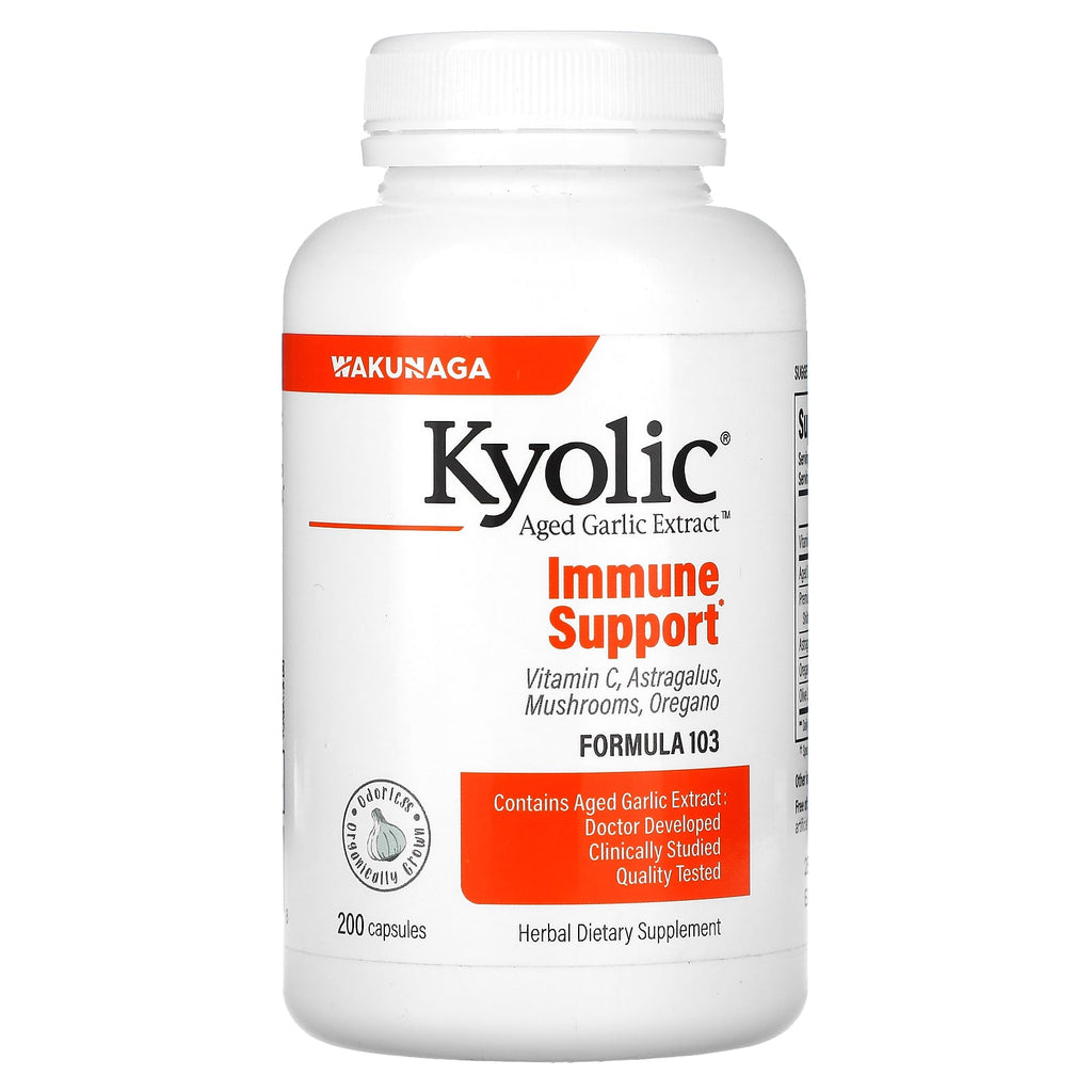Kyolic, Aged Garlic Extract, Immune, Formula 103, 200 Capsules
