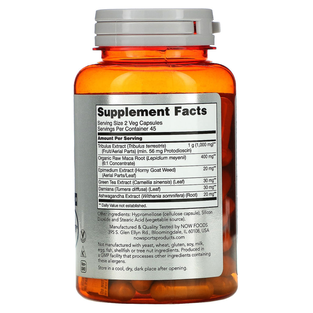 NOW Foods, Sports, Tribulus Extreme, Men's Health, 90 Veg Capsules