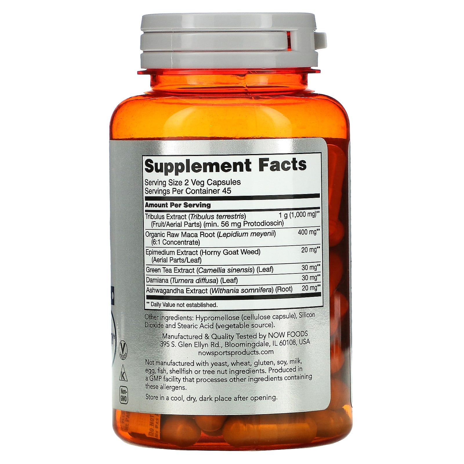 NOW Foods, Sports, Tribulus Extreme, Men's Health, 90 Veg Capsules
