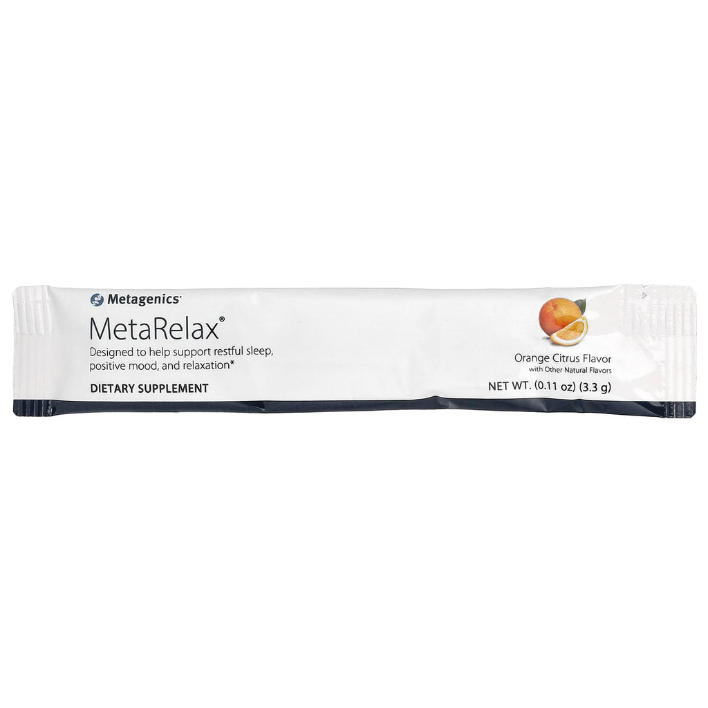 Metagenics, MetaRelax, Orange Citrus, 30 Packets, 0.11 oz (3.3 g) Each