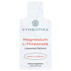 Cymbiotika, Magnesium L-Threonate, Liposomal Delivery, Vanilla Cream, 30 Pouches, 10 ml Each