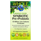 Natural Factors, Whole Earth & Sea, Whole Food Synbiotic Pre+Probiotic, 10 Billion, 60 Vegetarian Capsules