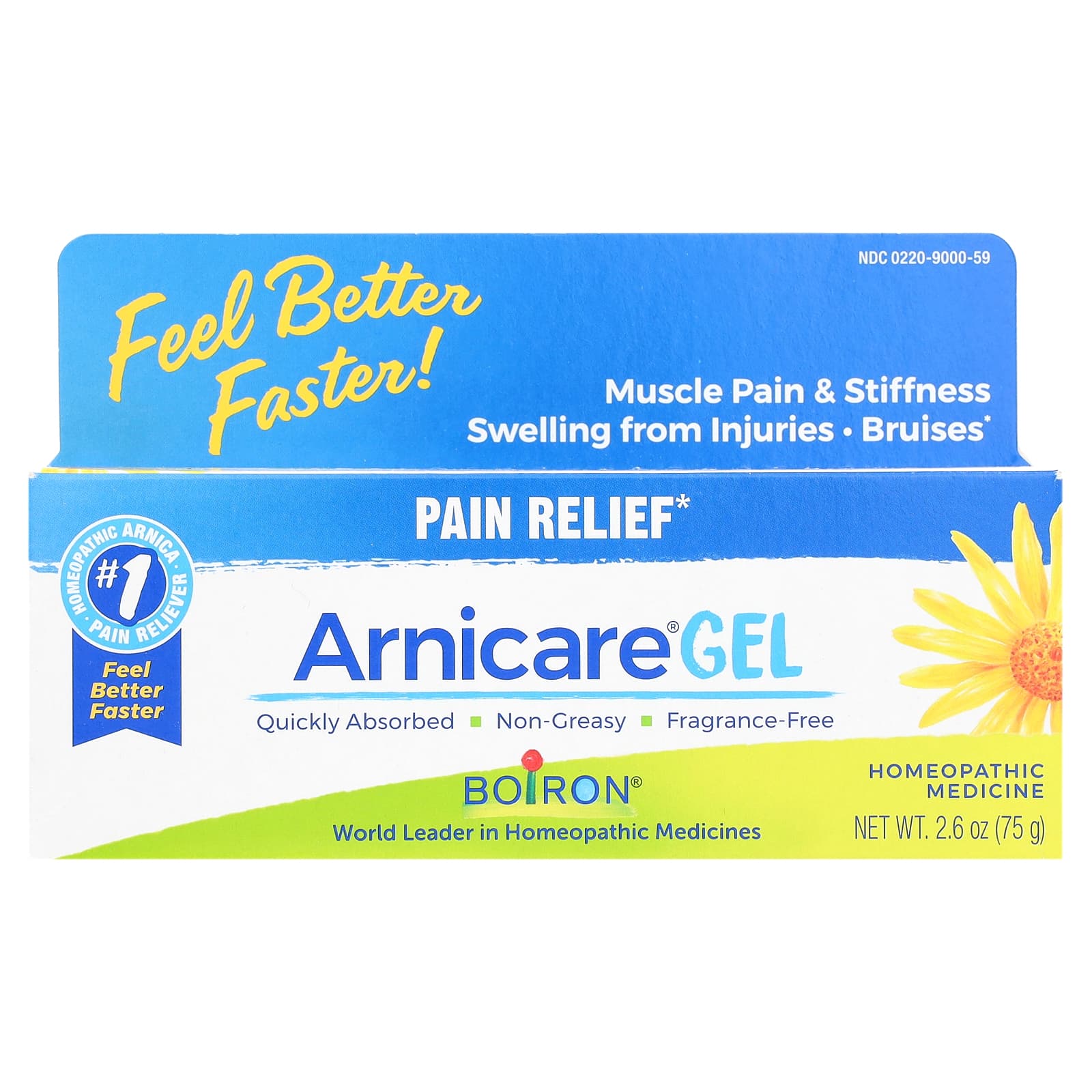 Boiron, Arnicare Gel, Pain Relief, Fragrance Free, 2.6 oz (75 g)