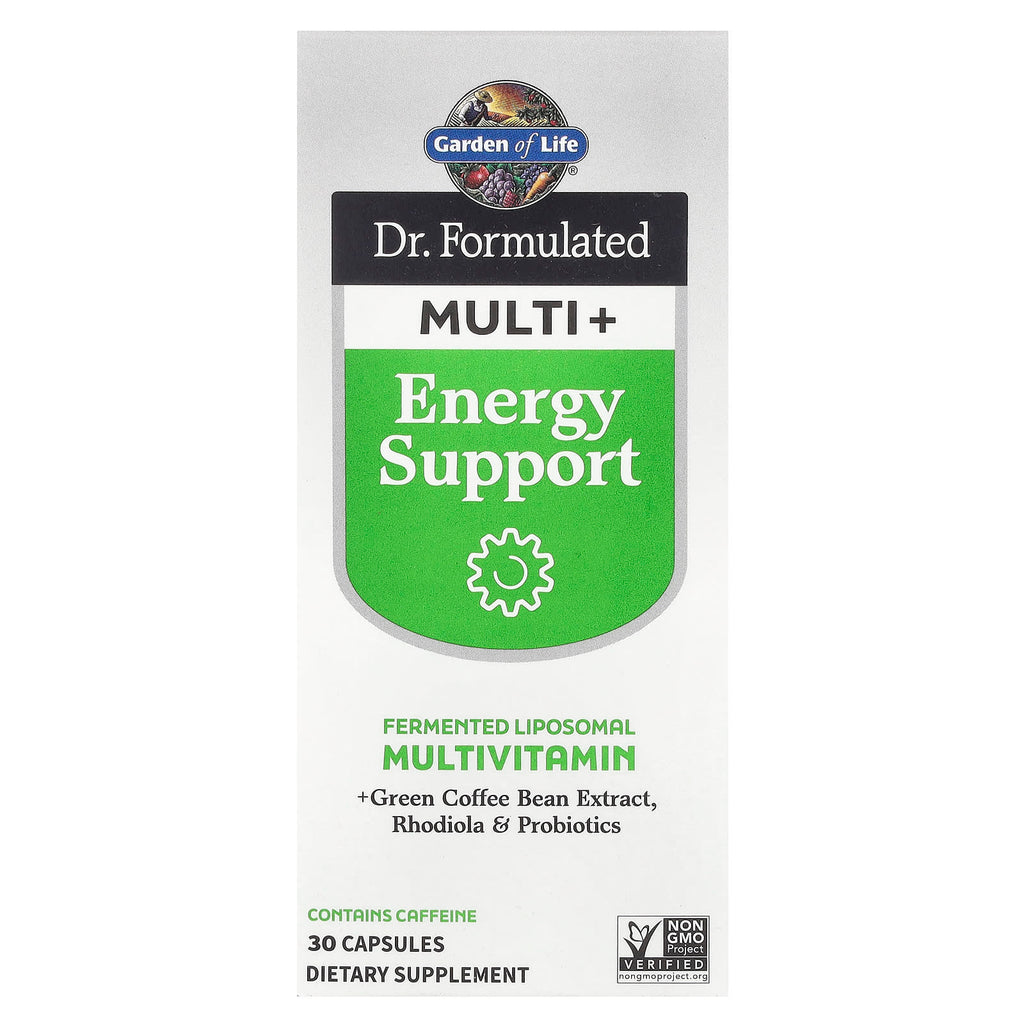 Garden of Life, Dr. Formulated Multi+, Energy Support, 30 Capsules