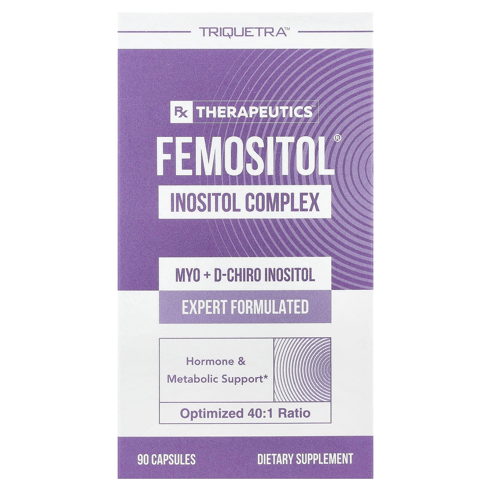 Triquetra Health, Femositol®, Inositol Complex, 90 Capsules