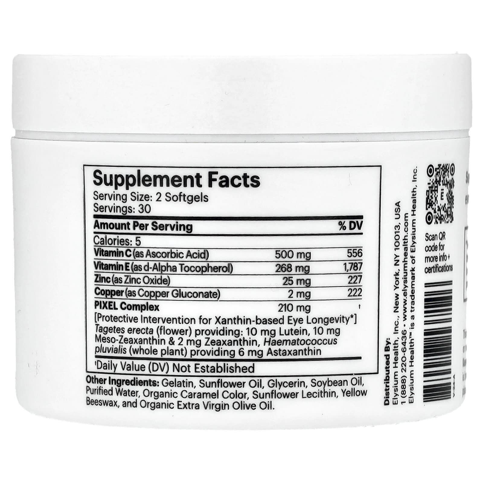 Elysium, Vision, 60 Softgels