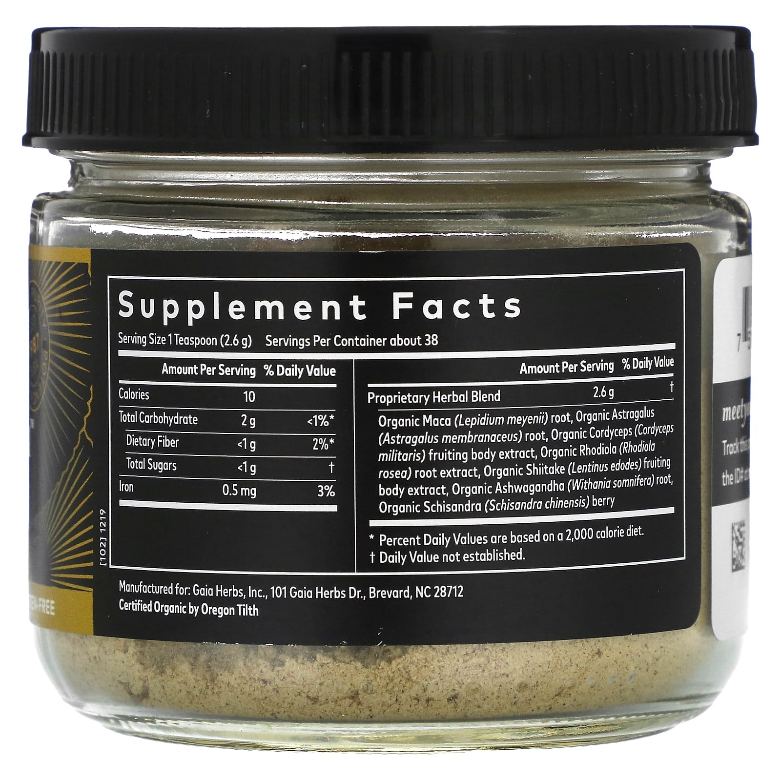 Gaia Herbs, Everyday Adaptogen, With Cordyceps, Rhodiola & Ashwagandha, 3.53 oz (100 g) 
