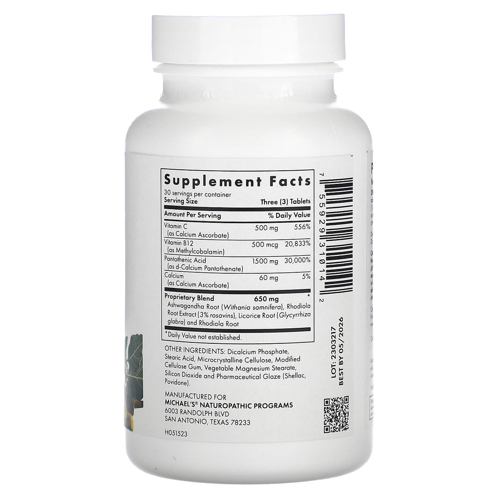 Michael's Health, Energy Adrenal Support, 90 Vegetarian Tablets