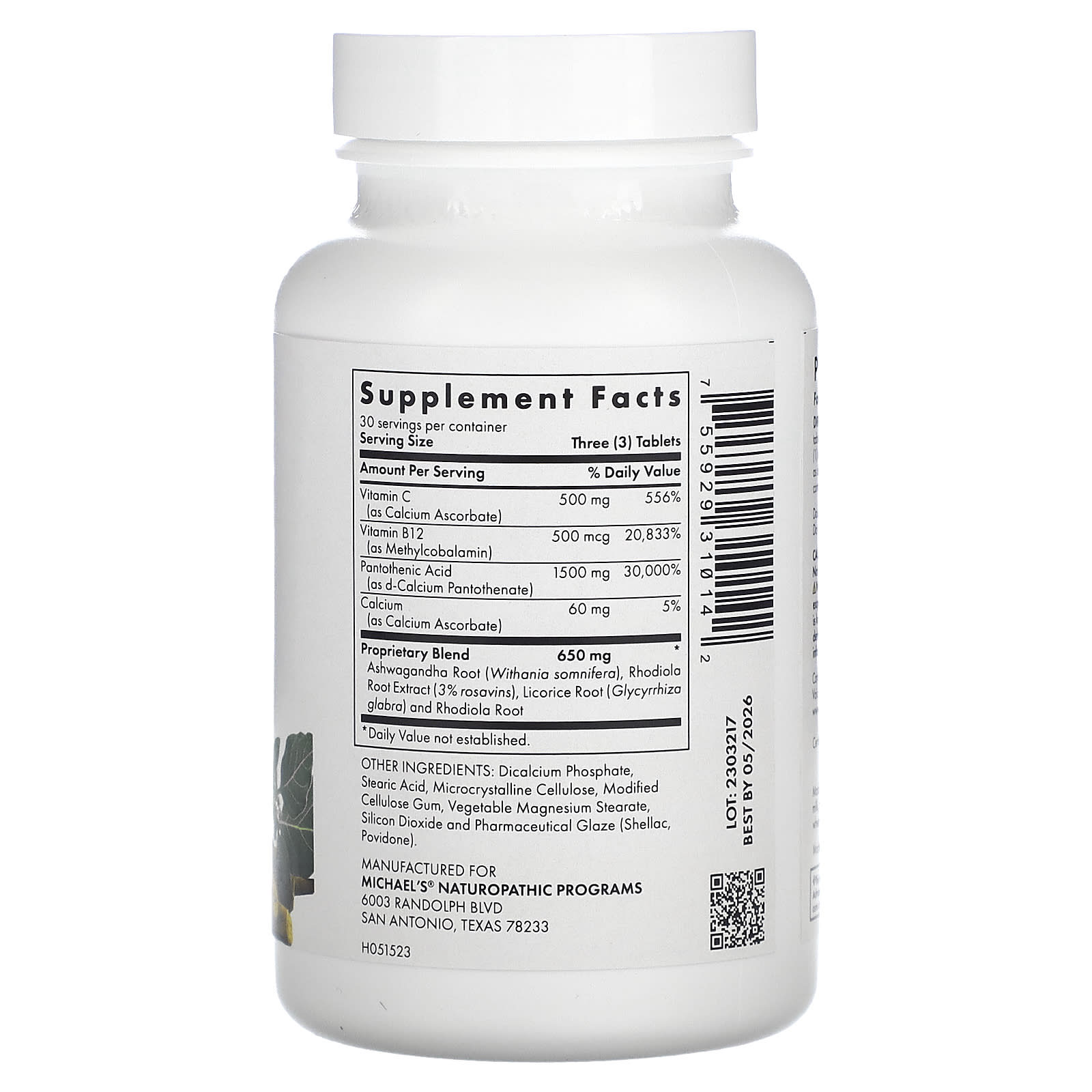 Michael's Health, Energy Adrenal Support, 90 Vegetarian Tablets
